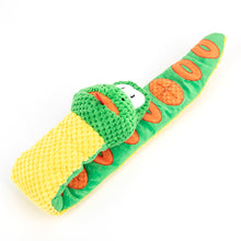 Load image into Gallery viewer, Snake Snuffle Dog Squeaky Toy and Treat Dispenser
