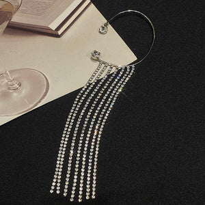 Stocking Gift : Fashionable And Simple Long Tassel Earrings