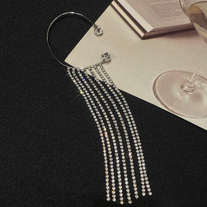 Stocking Gift : Fashionable And Simple Long Tassel Earrings