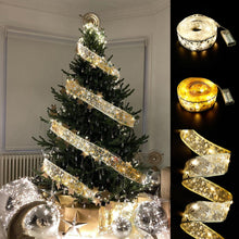 Load image into Gallery viewer, Fairy Lights String Christmas Ribbon
